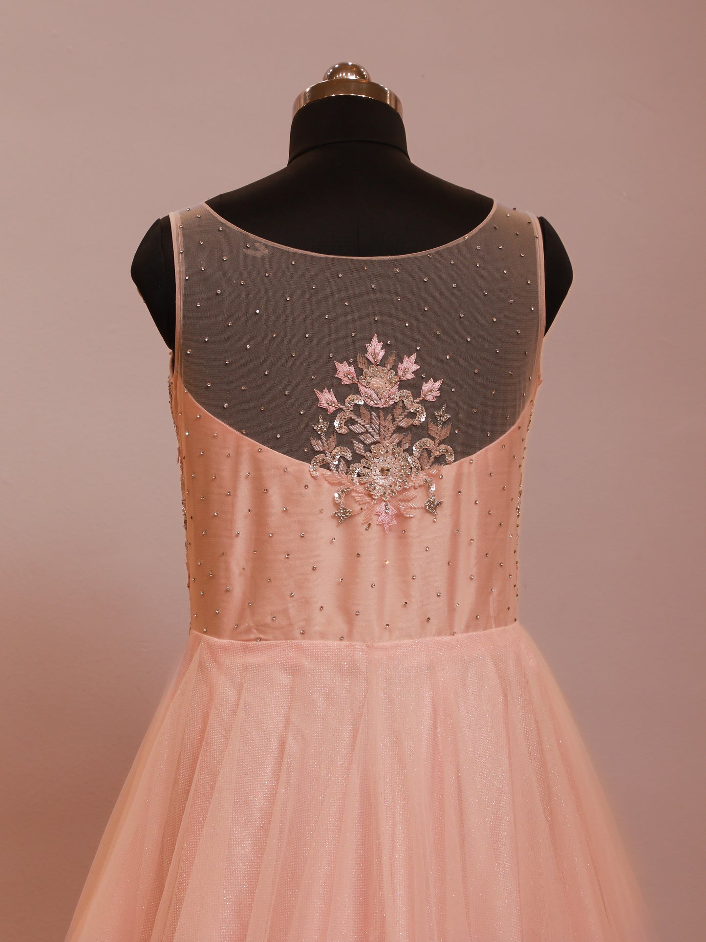 Pink Handwork Gown For Bridesmaid